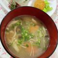 ポラリス管理栄養士's cooksnap of when they made ランチ 絶品！ 味噌バター きのこスープ.