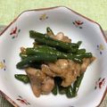 のぶまつ's cooksnap of when they made 簡単！サヤインゲンと鶏肉の香ばし醤油炒め.
