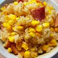 ランエボ５'s cooksnap of when they made べーコーンごはん♡ (とうもろこしご飯).