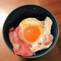 3yes's cooksnap of when they made 完熟♡ベーコンエッグねこまんま！.