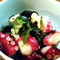 bigflowers's cooksnap of when they made 簡単☆タコとわかめときゅうりの酢の物.