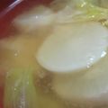 あゆたっくん's cooksnap of when they made レタスと大根のお味噌汁.