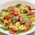 こともみ's cooksnap of when they made インゲンとベーコンの卵とじ♪.