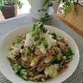 donuts★'s cooksnap of when they made 鶏ささみと梅と大葉のおろしポン酢パスタ♪.