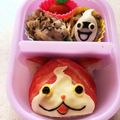 サイチョン's cooksnap of when they made 簡単ジバニャンのキャラ弁当☆妖怪ウォッチ.