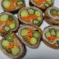 arisama's cooksnap of when they made オクラとベビーコーンの豚バラ巻き☆.