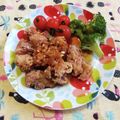 ﾁｲﾁｬﾝﾏﾏ's cooksnap of when they made 【にんにく醤油】❀ネギダレ☆鶏の唐揚げ❀.