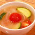 Aloha☆★'s cooksnap of when they made トマトとズッキーニの洋風みそ汁.