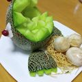 Ｋきいちゃん's cooksnap of when they made メロンで恐竜？怪獣！ティラノザウルス！！.