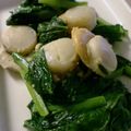 maruru-nn's cooksnap of when they made 小松菜とホタテ ♪塩ニンニク炒め ♪.