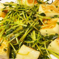 ぷーとんR's cooksnap of when they made はんぺんと豆苗のマヨバター炒め.