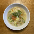 tonjiruuu's cooksnap of when they made トマトとたまごのスープ【学校給食】.