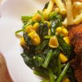 mfly's cooksnap of when they made お弁当に！ほうれん草とコーンのバター炒め.