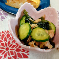 miko10moka's cooksnap of when they made 【簡単★副菜】わかめときゅうりの酢の物.