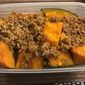 YUKI０'s cooksnap of when they made 南瓜そぼろ煮(南瓜挽肉煮付)簡単.