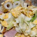 いちごみるく❤'s cooksnap of when they made 玉子とちくわの和風レタスサラダ.