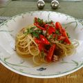 melmarilyn's cooksnap of when they made トマトと大葉のソースでさっぱりツナパスタ.