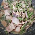 ちか豚トロ's cooksnap of when they made 山菜ミズと豚バラ肉のみそ炒め.