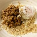 ベティ３'s cooksnap of when they made オートミール卵納豆丼.