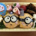tomotoe's cooksnap of when they made ミニオン☆キャラ弁.