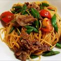 にるふめし's cooksnap of when they made いんげんと豚挽肉のオイスターソースパスタ.