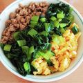 いるっち's cooksnap of when they made 鶏そぼろの三色そぼろ丼.