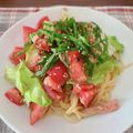 ☆ちゃんかわ's cooksnap of when they made ポン酢で簡単トマトとツナの冷製パスタ.