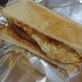 2児ママみきてぃ's cooksnap of when they made パン1枚でサンドイッチ.