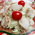 みっくママ's cooksnap of when they made ホタテとトマト・キャベツのサラダ♪.