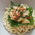 yokoyoko76's cooksnap of when they made 冷たいうどん✿ささみと梅.