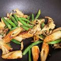 翔汰遼汰ママ's cooksnap of when they made インゲンと舞茸の炒め煮.