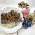 ゆいまーるん's cooksnap of when they made 『佰食屋』風〜♪簡単・絶品♡ステーキ丼.