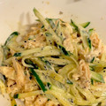 めろ☆めろん's cooksnap of when they made ささみときゅうりのわさびごまマヨサラダ.