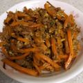 うぐいす♪'s cooksnap of when they made 簡単！そぼろ人参しりしり♪.