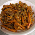 うぐいす♪'s cooksnap of when they made 簡単！そぼろ人参しりしり♪.