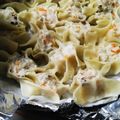 こまめとみのり's cooksnap of when they made はんぺんと鶏ひき肉でふわふわ焼売.
