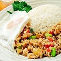 きさめ㌧'s cooksnap of when they made レンジで簡単！枝豆入り和風ガパオライス.