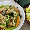 makik0412's cooksnap of when they made しめじとほうれん草の簡単ペペロンチーノ.