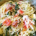 ガリ☆トトロ's cooksnap of when they made ぜいたくなトマトと生ハムのカッペリーニ.