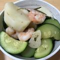 ☆hori☆'s cooksnap of when they made 海老とかぶとズッキーニのローズマリー炒め.