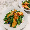Chico・・☆'s cooksnap of when they made にんにくの芽のキムチ炒め.