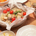 ERI8o8's cooksnap of when they made 牡蠣と帆立ときのこのホイル焼き.