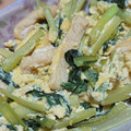 ナーちゃん's cooksnap of when they made 小松菜と油揚げの玉子とじ.