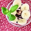 ふたごゆき's cooksnap of when they made チョコバナナ生クリームヨーグルト.