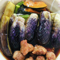 YSmm's cooksnap of when they made ナスとオクラとササミの揚げ浸し.