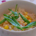 ivory snow's cooksnap of when they made とうもろこしと鮭の炊き込みご飯.