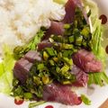 あたむ❤189's cooksnap of when they made 鰹のタタキのニラたれかけ.
