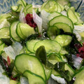 ♪みつき☆'s cooksnap of when they made 学校給食再現☆きゅうりとワカメ酢の物.