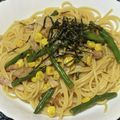 あこ0321's cooksnap of when they made ベーコンといんげんの和風パスタ.