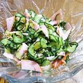 ごはん好きパンも好き's cooksnap of when they made きゅうりとハムの酢の物✿.